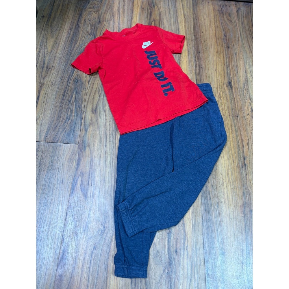 Nike Athletic Works Boys 6/7 6pc Activewear Clothing Bundle Shirts Joggers